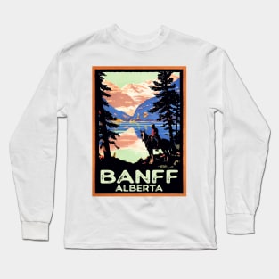 Banff Alberta Canada Mounty National Park RCMP Long Sleeve T-Shirt